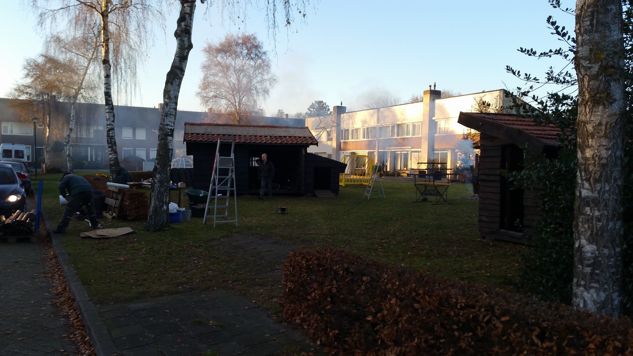 Opbouw kerststal 2016